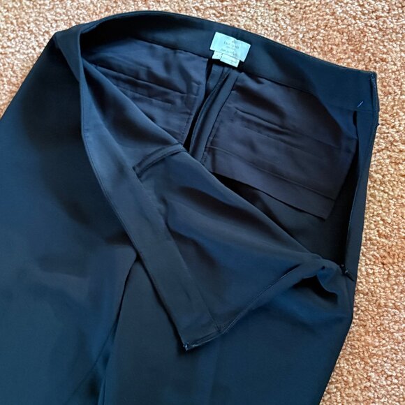 NWOT Kate Spade New York Side Zip Ankle Ponte Pants Size 4 Black Stretch - Picture 5 of 14